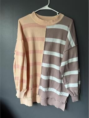 Andrée by Unit Colorblock Striped Sweater